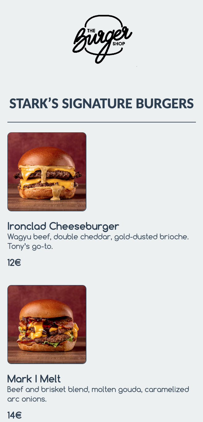 End-Client Menu